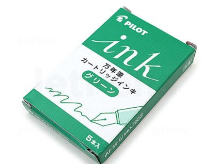 Pilot Ink Cartridge Pack of 5 - Green Online Hot Sale