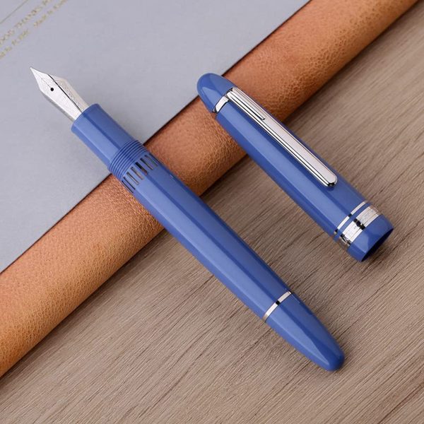 Majohn (Moonman) P136 Fountain Pen - Glacier Blue CT Hot on Sale