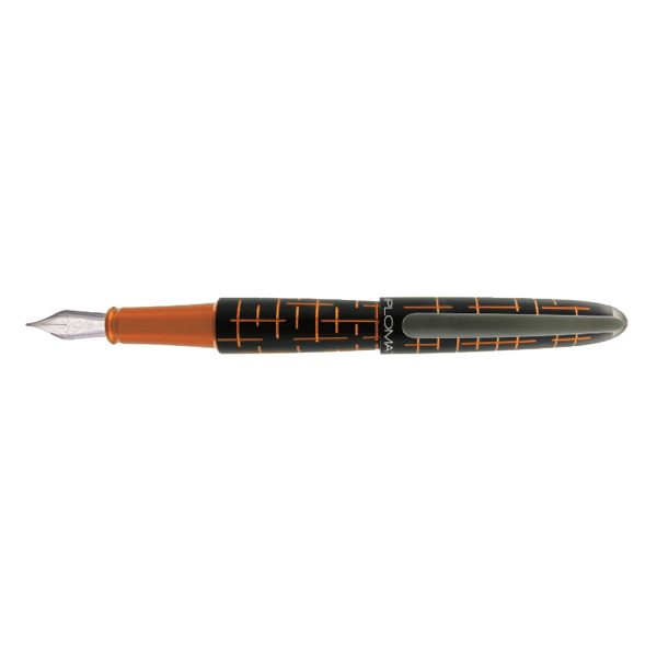 Diplomat Elox Fountain Pen - Matrix Black Orange For Discount