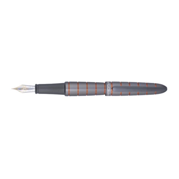 Diplomat Elox Fountain Pen - Ring Grey Orange Online Hot Sale