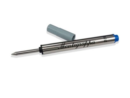 Montegrappa Mini Roller Ball Pen Refill, Blue Fine Online now