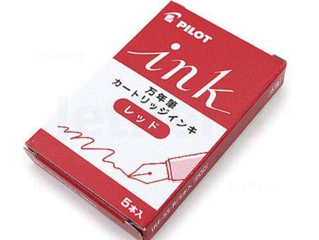 Pilot Ink Cartridge Pack of 5 - Red Cheap