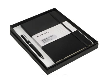 Arista Gift Set - Switch Matte Black CT Ball Pen with A5 Notebook on Sale