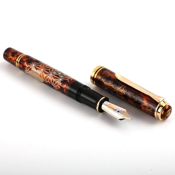 Pelikan M1000 Maki-e Fountain Pen - Ivy and Komon (Limited Edition) Online now